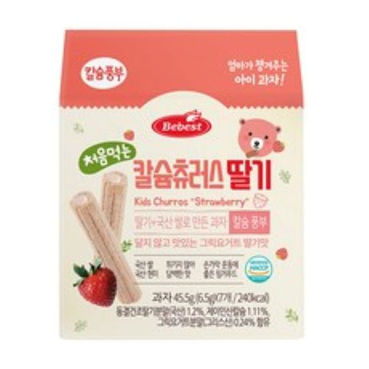 처음먹는 칼슘츄러스 딸기 (7개입) 75g