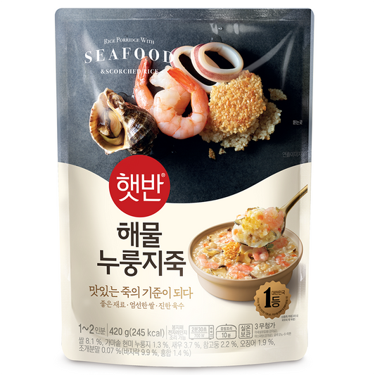 햇반 소프트밀 해물누룽지죽 420g